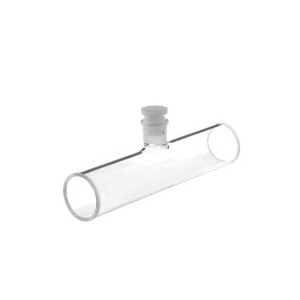 Zylindrische-Küvette mit einem Einlassstutzen